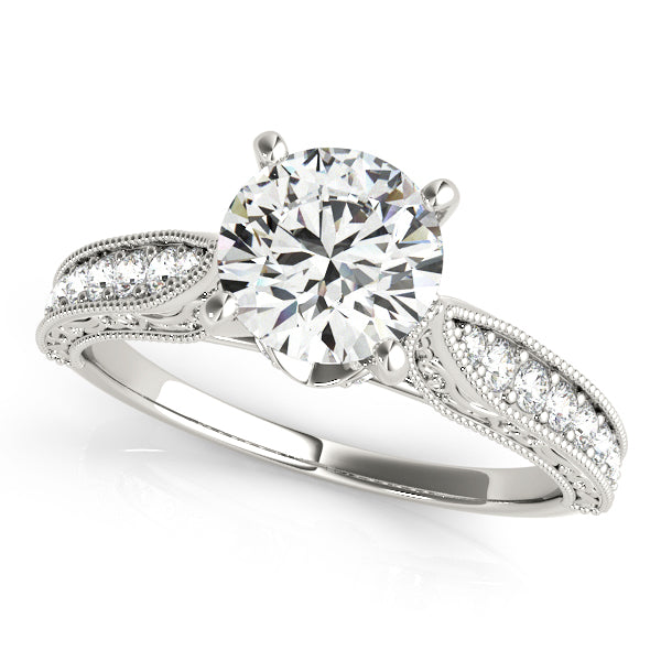 Vintage Milgrain Diamond Engagement Ring (1/5 ct. tw.)