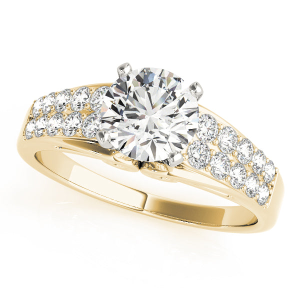 Wide Pavé Diamond Engagement Ring (1/2 ct. tw.)