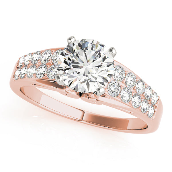 Wide Pavé Diamond Engagement Ring (1/2 ct. tw.)