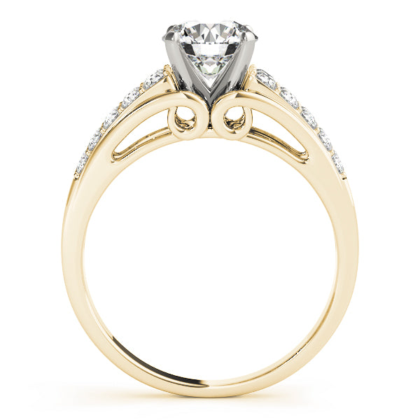 Wide Pavé Diamond Engagement Ring (1/2 ct. tw.)