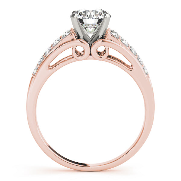 Wide Pavé Diamond Engagement Ring (1/2 ct. tw.)