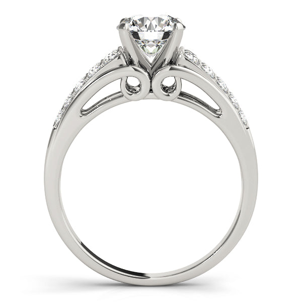 Wide Pavé Diamond Engagement Ring (1/2 ct. tw.)