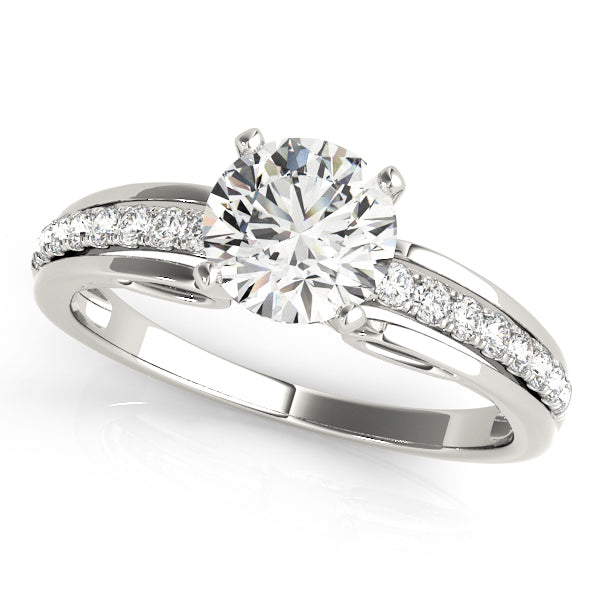 Channel-Set Diamond Engagement Ring (1/8 ct. tw.)