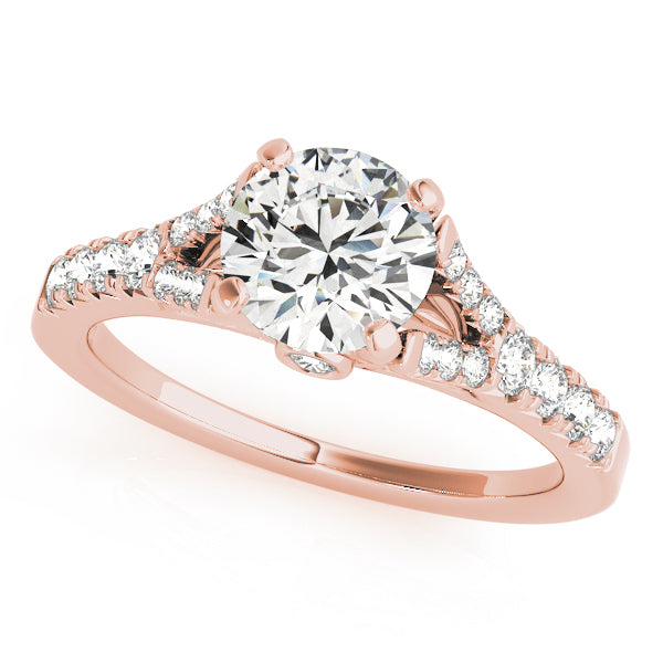 Graduated Channel-Set Diamond Engagement Ring (3/8 ct. tw.)