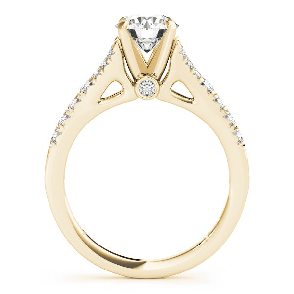 Graduated Channel-Set Diamond Engagement Ring (3/8 ct. tw.)