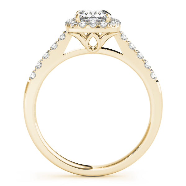 Cushion Halo Pavé Diamond Engagement Ring (1/3 ct. tw.)