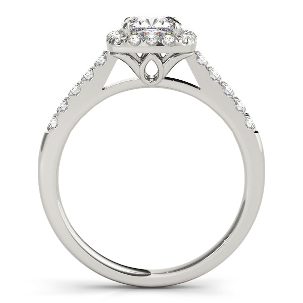 Cushion Halo Pavé Diamond Engagement Ring (1/3 ct. tw.)