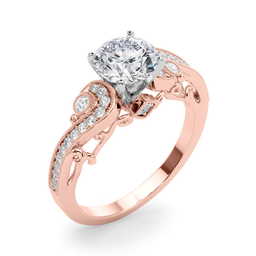 Romantic Pavé Diamond Engagement Ring (1/5 ct. tw.)