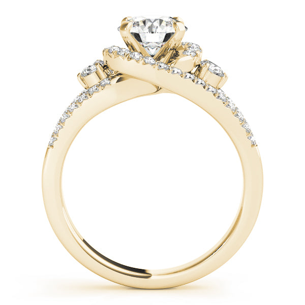 Split Shank Halo Pavé Diamond Engagement Ring (3/4 ct. tw.)