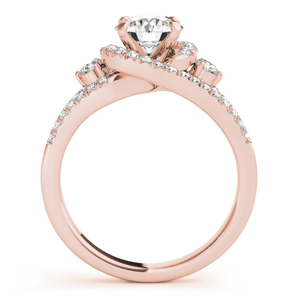 Split Shank Halo Pavé Diamond Engagement Ring (3/4 ct. tw.)