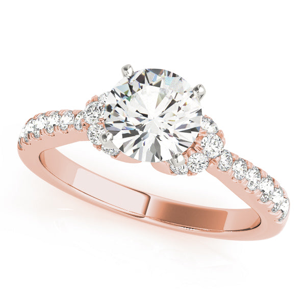 Classic Twin Side Diamond Engagement Ring (1/3 ct. tw.)