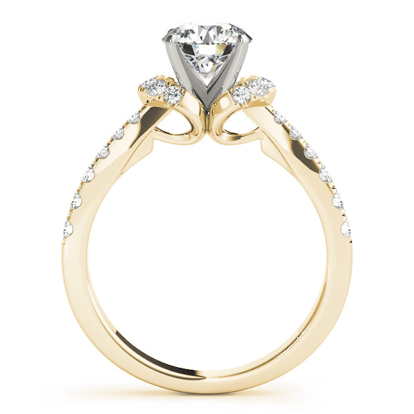 Classic Twin Side Diamond Engagement Ring (1/3 ct. tw.)