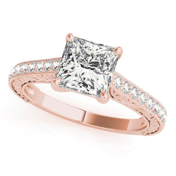 French Pavé Diamond Engagement Ring (1/2 ct. tw.)