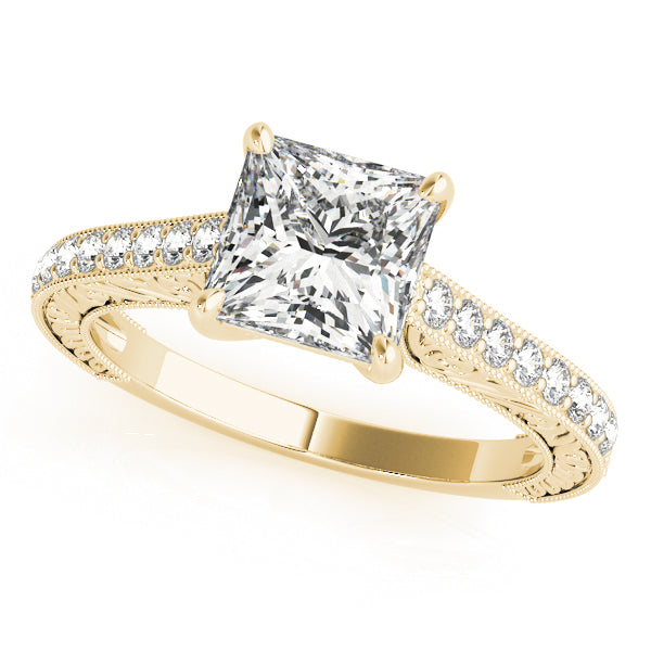 French Pavé Diamond Engagement Ring (1/2 ct. tw.)