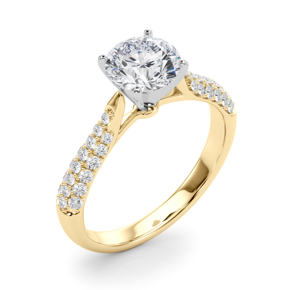 Petite Pavé Diamond Engagement Ring (1/4 ct. tw.)