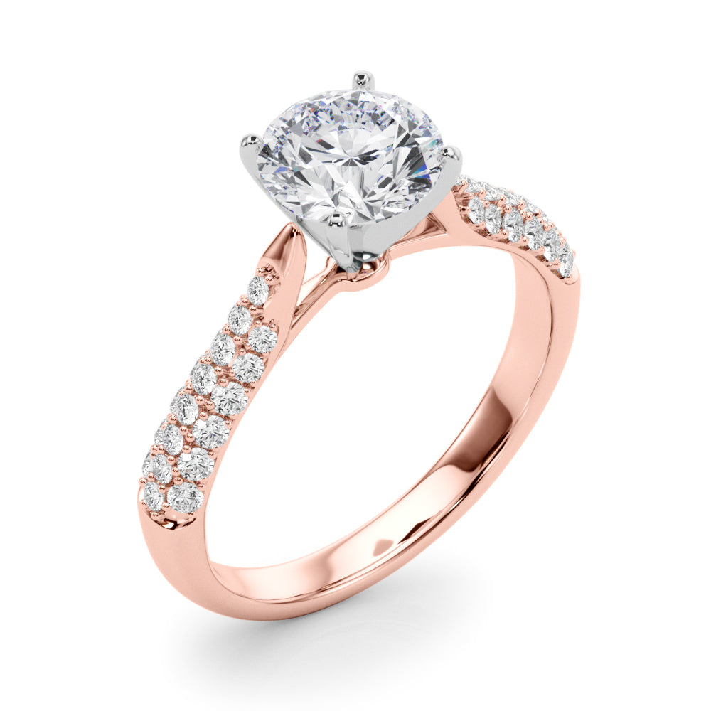 Petite Pavé Diamond Engagement Ring (1/4 ct. tw.)