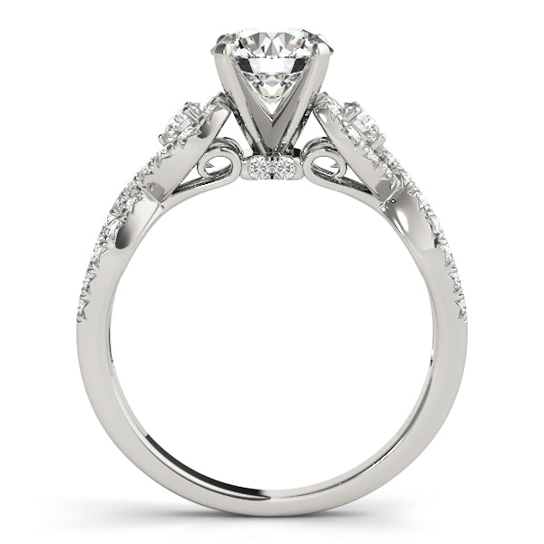 Twist Pavé Diamond Engagement Ring (3/8 ct. tw.)