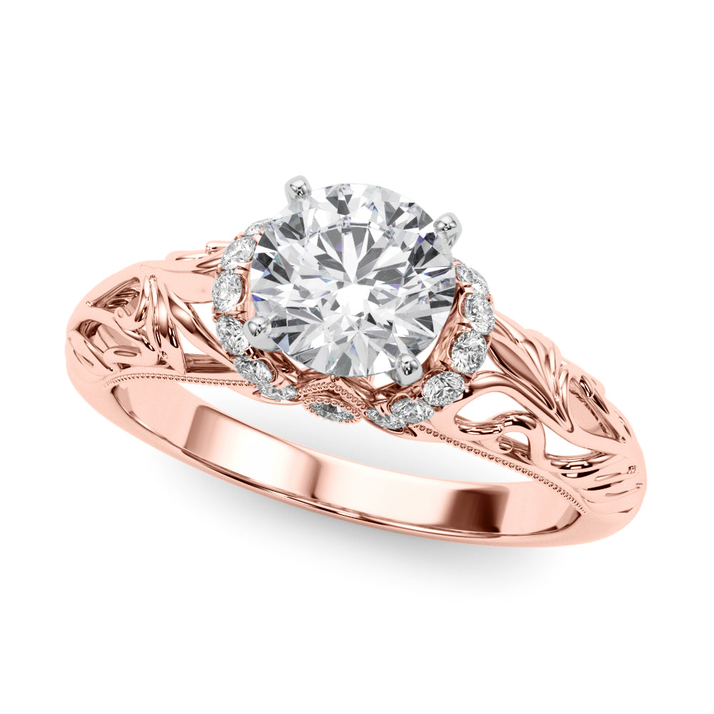 Romantic Pavé Diamond Engagement Ring (1/6 ct. tw.)
