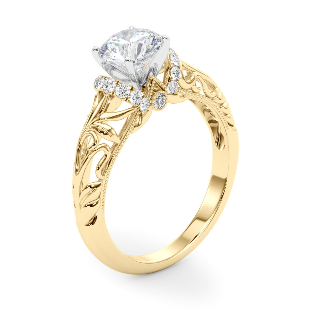 Romantic Pavé Diamond Engagement Ring (1/6 ct. tw.)