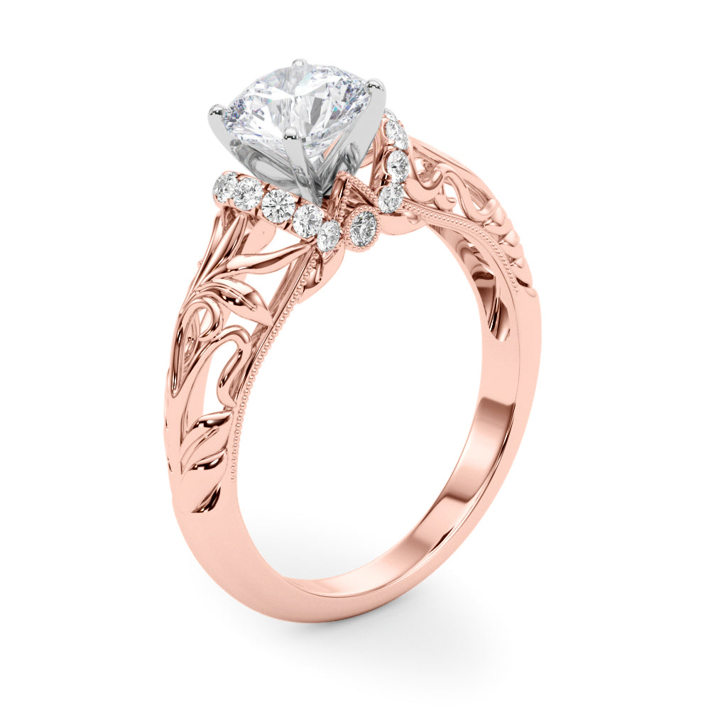 Romantic Pavé Diamond Engagement Ring (1/6 ct. tw.)