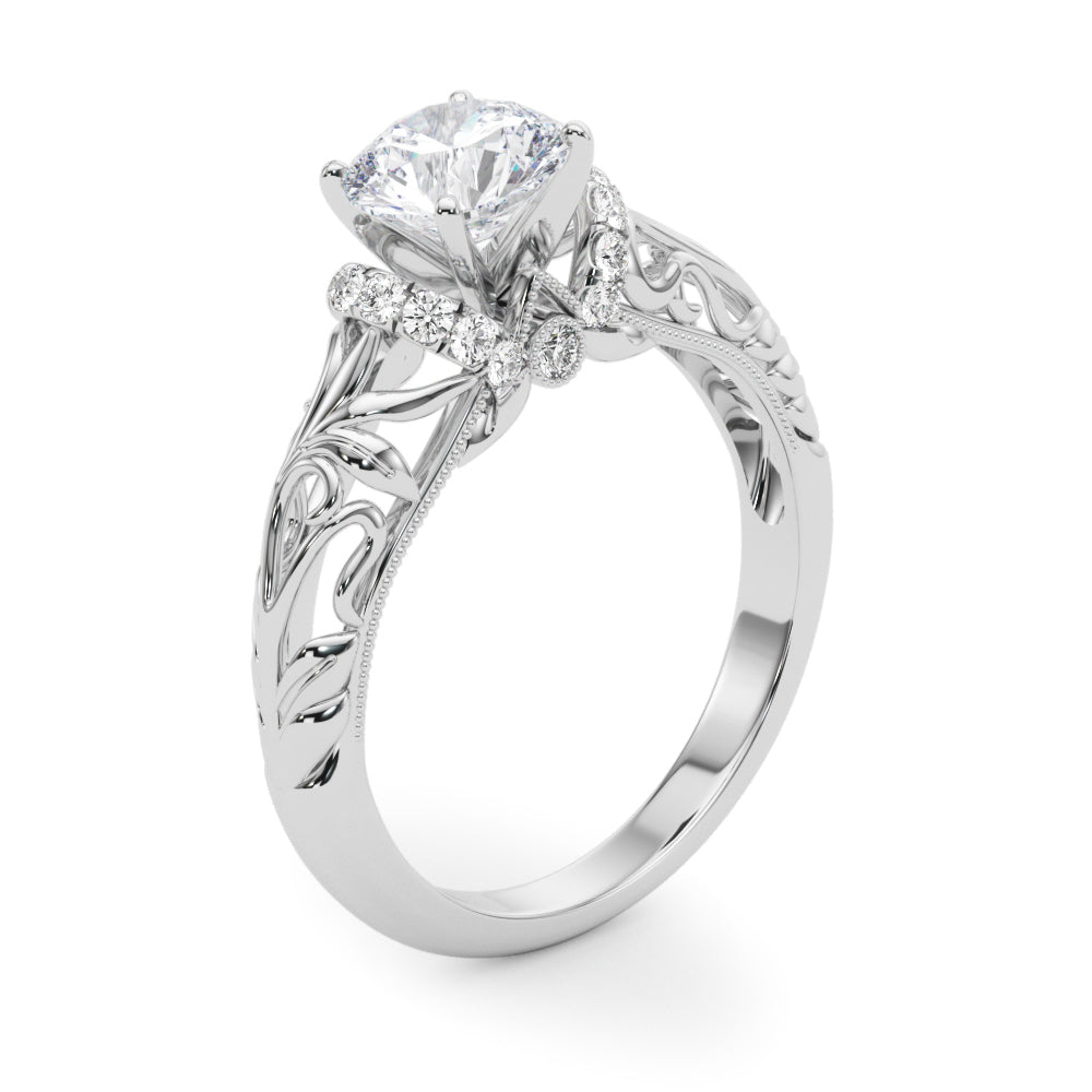 Romantic Pavé Diamond Engagement Ring (1/6 ct. tw.)