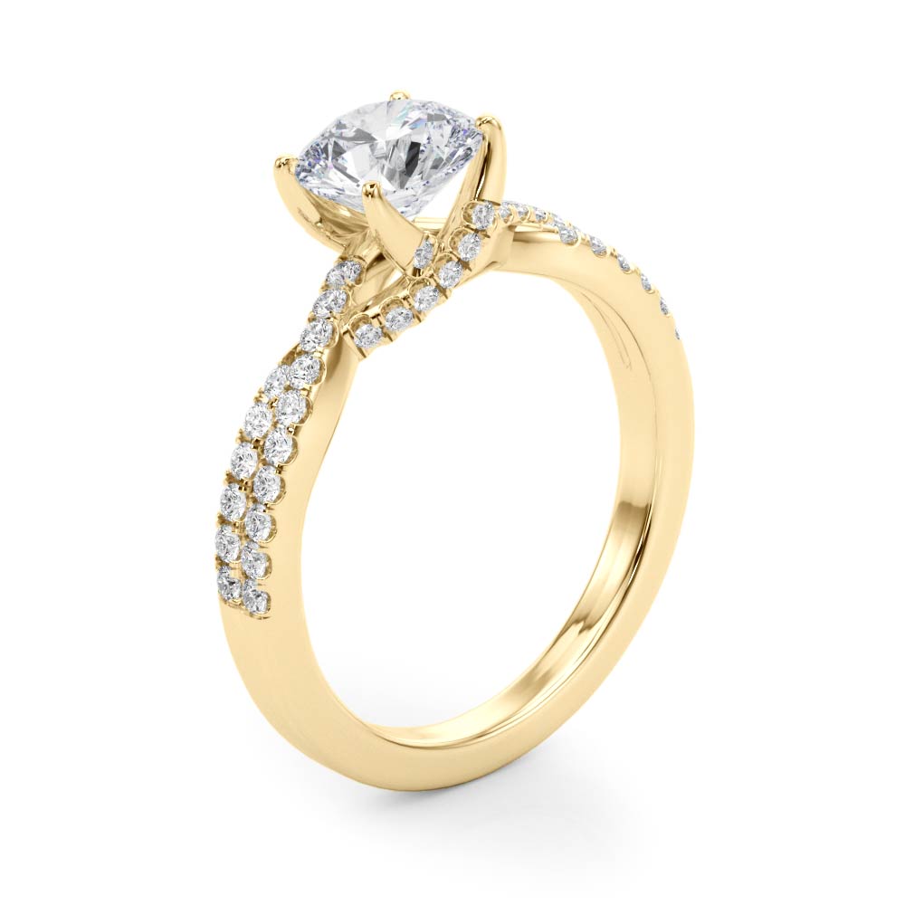 Petite Twist Diamond Engagement Ring (1/4 ct. tw.)