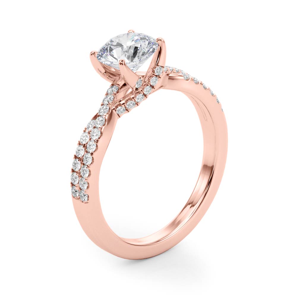 Petite Twist Diamond Engagement Ring (1/4 ct. tw.)