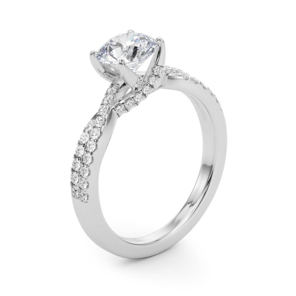 Petite Twist Diamond Engagement Ring (1/4 ct. tw.)