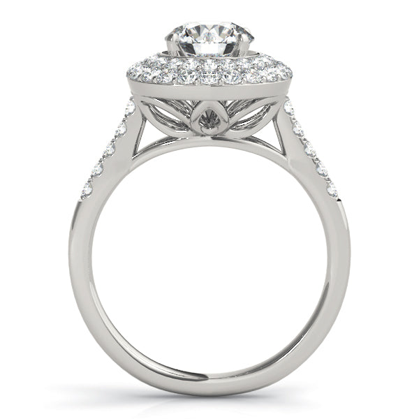 Double Halo Pavé Diamond Engagement Ring (5/8 ct. tw.)