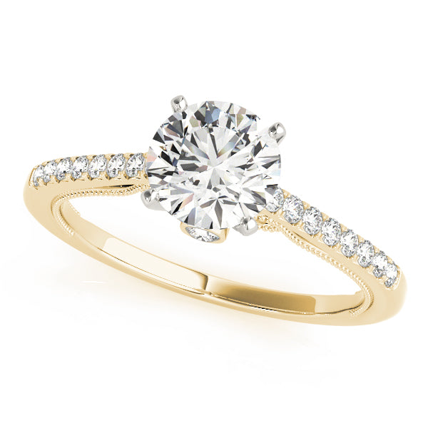 Petite Pavé Diamond Engagement Ring (1/3 ct. tw.)