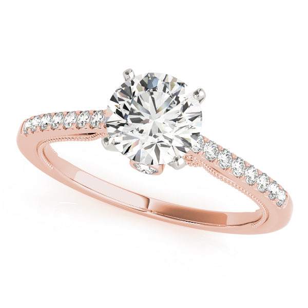 Petite Pavé Diamond Engagement Ring (1/3 ct. tw.)