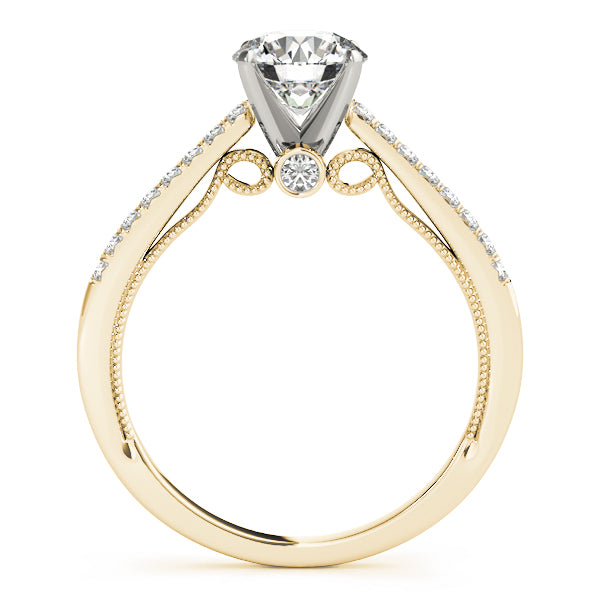 Petite Pavé Diamond Engagement Ring (1/3 ct. tw.)