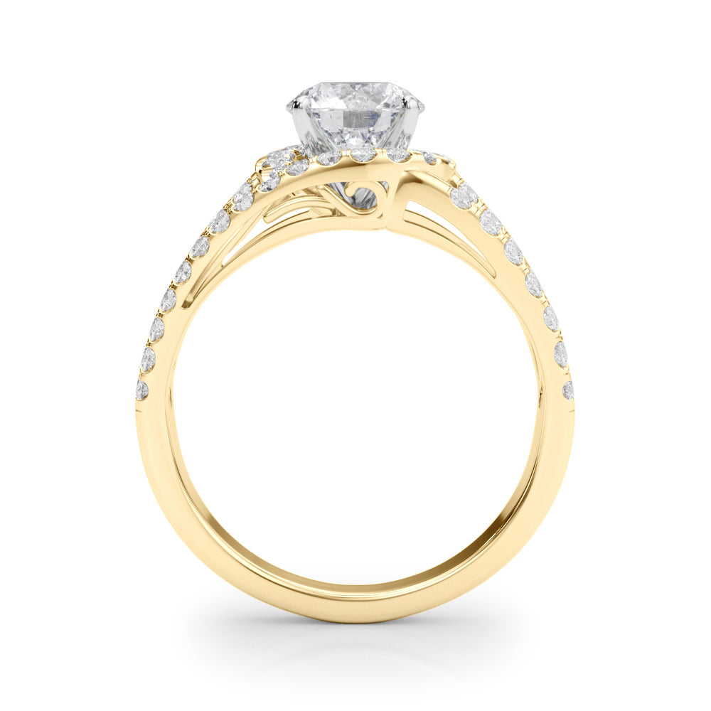 Double Halo Split-Shank Diamond Engagement Ring (5/8 ct. tw.)