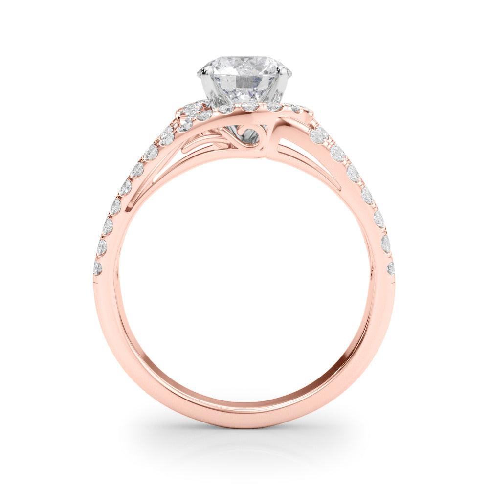 Double Halo Split-Shank Diamond Engagement Ring (5/8 ct. tw.)