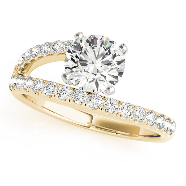 Modern Bypass Pavé Diamond Engagement Ring (1/3 ct. tw.)