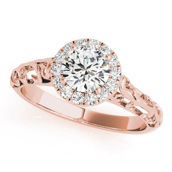 Romantic Halo Diamond Engagement Ring (1/6 ct. tw.)