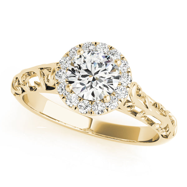 Romantic Halo Diamond Engagement Ring (1/6 ct. tw.)