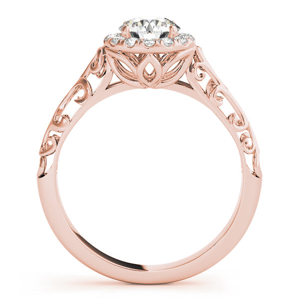 Romantic Halo Diamond Engagement Ring (1/6 ct. tw.)