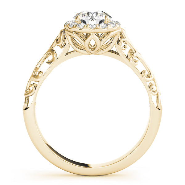 Romantic Halo Diamond Engagement Ring (1/6 ct. tw.)