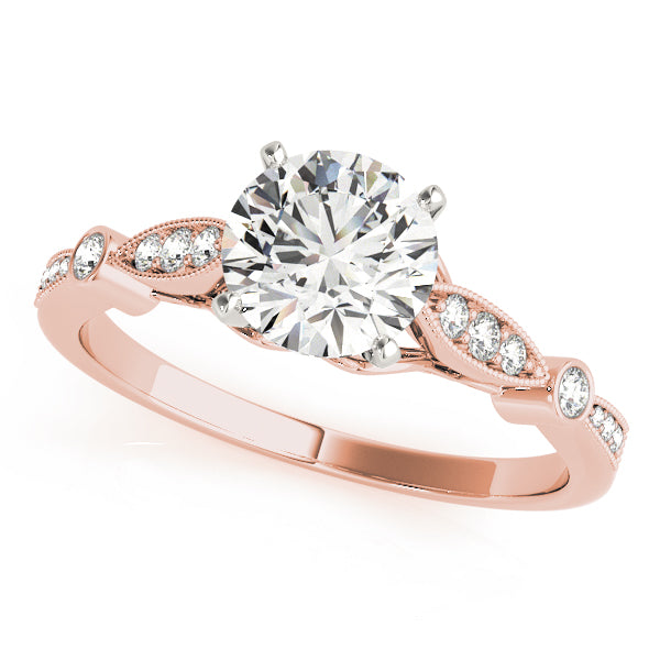 Vintage-Inspired Milgrain Diamond Engagement Ring (1/8 ct. tw.)