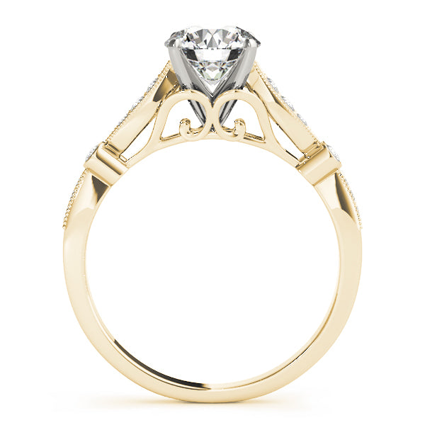 Vintage-Inspired Milgrain Diamond Engagement Ring (1/8 ct. tw.)