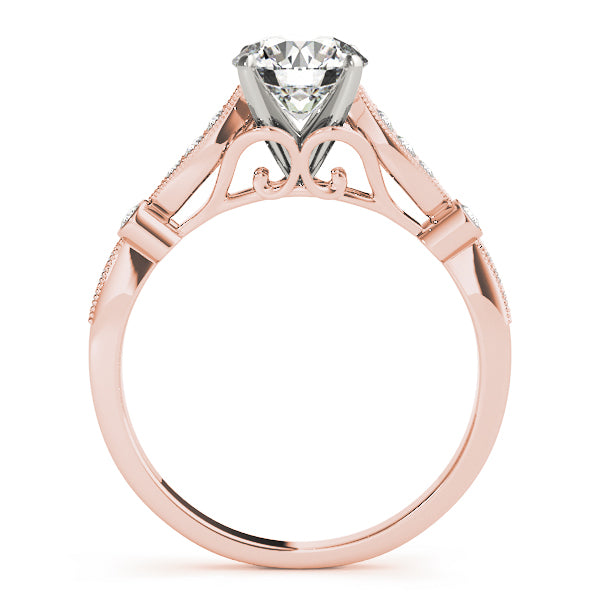 Vintage-Inspired Milgrain Diamond Engagement Ring (1/8 ct. tw.)