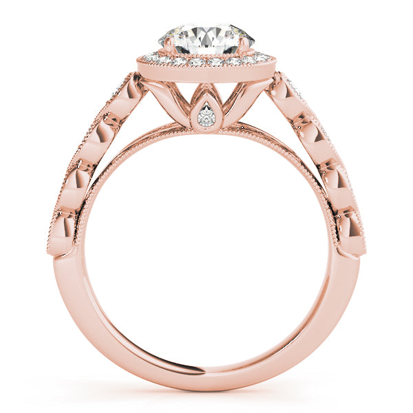 Vintage-Style Halo Diamond Engagement Ring (1/2 ct. tw.)