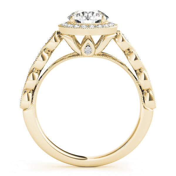 Vintage-Style Halo Diamond Engagement Ring (1/2 ct. tw.)