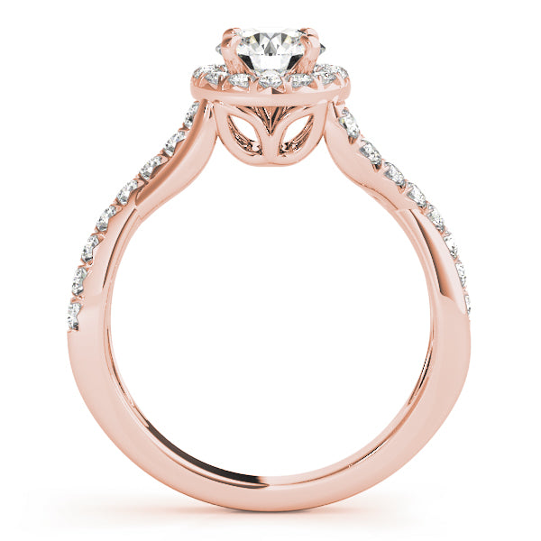 Twist Halo Diamond Engagement Ring (1/2 ct. tw.)