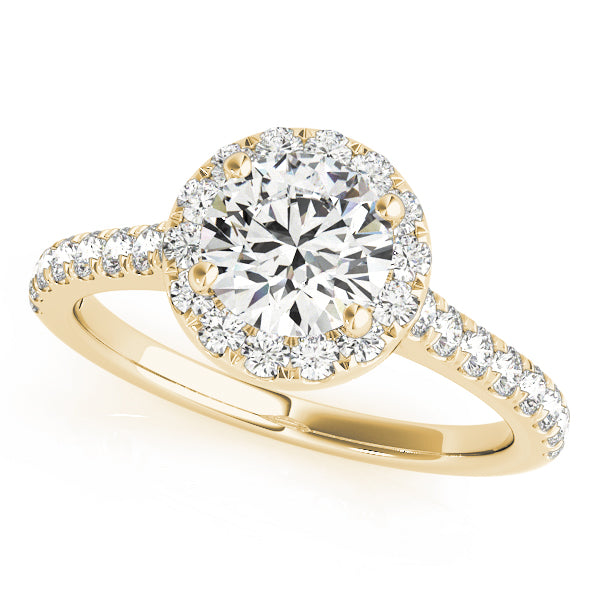 Halo Pavé Diamond Engagement Ring (1/4 ct. tw.)