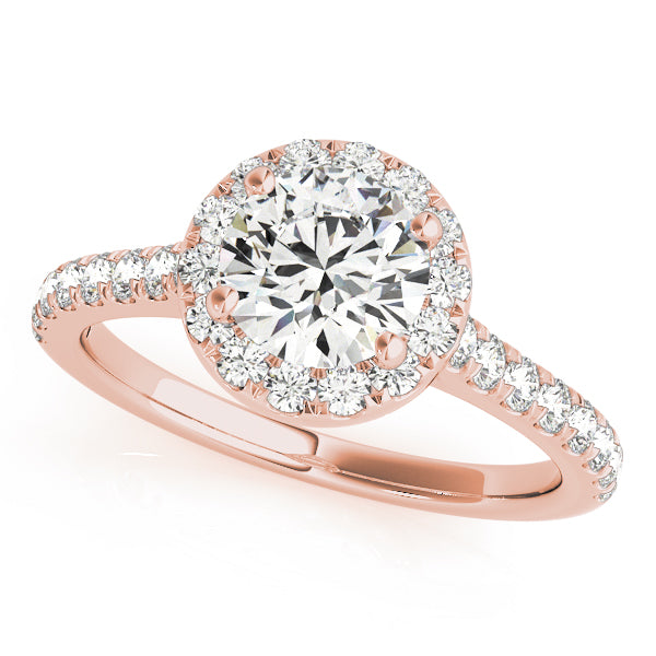 Halo Pavé Diamond Engagement Ring (1/4 ct. tw.)