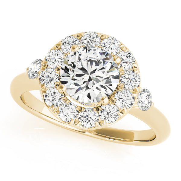 Classic Halo Diamond Engagement Ring (3/8 ct. tw.)