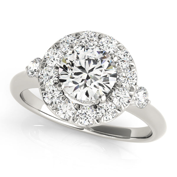 Classic Halo Diamond Engagement Ring (3/8 ct. tw.)