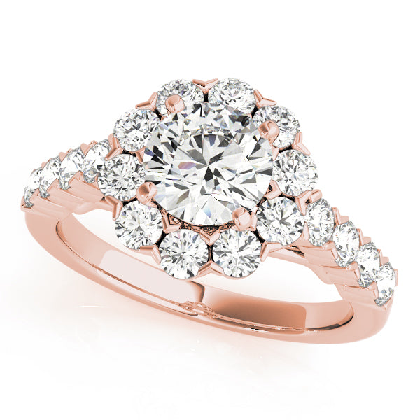 Cluster Halo Diamond Engagement Ring (3/4 ct. tw.)